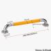 MEELYHOMEZQA Non-slip Shower Handle Stainless Steel Grab Bars Towel Rack Handrail Safety Support Handle for Elderly Handicapped - Buy Online on GoSupps.com