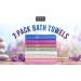 CrystalTowels 7-Pack Bath Towels - Extra-Absorbent 100% Cotton - Multi Color Brights - 27x52 - Buy Online on GoSupps.com