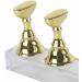 False Nail Display Stand Holder Set Nail Art Magnetic Practice Holder Exquisite Alloy Material Gold Showing Shelf - Buy Online on GoSupps.com