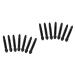 Didiseaon 200 pcs Eye Shadow Brush Tipped Sponge Makeup Double-ended Eyeshadow Black