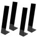 lasenersm 4 Pieces Acrylic Hair Clip Display Stand L-Shaped Hairpin Display Holder Barrette Display Stand Holder Hair Clip Organizer Stand Holder  Black