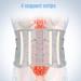 Adjustable Back Bandage for Pain Relief | Breathable Lordosis Belt for Sciatica & Waist Support | Men & Women | Medium Light Gray - Buy Online on GoSupps.com