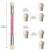 Nail Art Tools Set - Double Head Ombre Sponge Stick & Brush Applicator with 4 Replacement Heads for Perfect Pigment Application - Buy Online on GoSupps.com