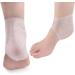 Milists Silicone Heel Protectors - Open Toe Slide-Resistant Socks for Cracked Heel Repair - Unisex Gel Sleeve - White - Buy Online on GoSupps.com
