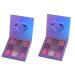 Beavorty 2pcs 9 metallic eyeshadow Glitter Eyeshadow metallic eye shadow palettes eyeshadow palette sequins 1 count (Pack of 1) Purplex2pcs
