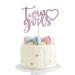 zxyxka Pink Glitter Twin Girls Cake Toppers Baby Shower Party Cake Decorations Welcome Baby Girls Boys Party Decorations Gender Reveal Party Decors