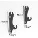 QIXIN Two-Layer Wall-Mounted Samurai Sword Stand - Black | Sword Holder Display Stand for All Swords - Buy Online on GoSupps.com