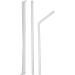 380 Pack Individually Wrapped Plastic Drinking Straws - BPA Free - White | Disposable & Flexible - Buy Online on GoSupps.com
