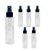 TANGDIAABBCC 6 pieces spray bottle 100ml black empty fine mist spray bottle travel atomizer small