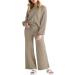 Elegant Ladies House Suit - Cuddly Cotton Loungewear Set Monochrome Negligee & Yoga Training Suit for Casual Comfort | International Shipping Available - Buy Online on GoSupps.com