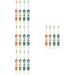 Healvian 16 STK Children's toothbrush toothbrushes for children Cartoon Children's toothbrush mini toothbrush travel toothbrush ergonomic toothbrush manual toothbrush rubber protection pp