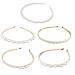 Belvan Pearl Hair Ties | 5-Piece Set for Women | Elegant Hair Accessories for Weddings & Parties - Buy Online on GoSupps.com
