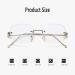 Forki's Anti-Blue Light Reading Glasses for Women | Metal Frame Myopia -1.0 to -4.0 Block Marginal Short-Sightedness Transparent Design - Buy Online on GoSupps.com