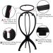 Sasairy 5 Pieces Movable Wig Stand Holder - Black Wig Holder for Easy Storage & Display | International Shipping Available - Buy Online on GoSupps.com