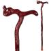 Wooden Cane Solid Walking Stick Crutch Wooden Sticks Solid Wood Old Wooden Stick Mahogany Cane Walking -Affordable Gift for Your Loved One for Elderly Seniors (B) Lucky Star