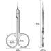 DERDOUT Curved Cuticle Scissors Extra Fine Stainless Steel Small Manicure Scissors with Precise Pointed Tip Grooming Blades - Buy Online on GoSupps.com