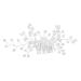 DOITOOL Side Hair Comb 1pc Bridal Headpieces for Wedding Crystal Hair Comb Hair Jewels for Women Wedding Hair Accessories Wedding Hair Comb for Bride Acrylic Hair Comb Hairpin White