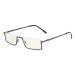 Eyekeper computer reading glasses UV420 protection blue light filter semicircular reading glasses metallic blue-gray +2.50 +2.50 metallic blue-gray frame BB40 lens