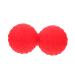 Besportble Yoga massage ball lacrosse balls Foam massage roll foot massage footer Foot-hand era massage roller hand massage roller peanut ball fascia lip gloss massage globe scroll wheel 12x6.3cm red