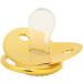 Hyuduo Golden Baby Pacifier - Personalized Curved Design Safe Materials Healthy Bling - Newborn Essentials with Clips for 6-18 Months - Buy Online on GoSupps.com