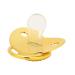 Golden Baby Pacifier - Curved Design Safe Materials 26 Letters | Bling Pacifier with Clips for Babies 6-18 Months (A) - Buy Online on GoSupps.com