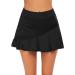 Ekouaer Women's Lightweight Athletic Golf Skort with Pockets - Black, Small - Buy Online on GoSupps.com