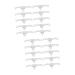 Hemoton 20 Pcs Eyebrow Guide Measure Tool Microblading Ruler Guide Makeup Ruler Eyebrow Ruler Make up