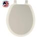 MAYFAIR Cameron Round Toilet Seat - Never Loosen, Easy to Remove, Durable Enameled Wood - Biscuit/Linen - Buy Online on GoSupps.com