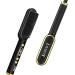 Ring Hair Straightener Comb Straightening Brush for Women Featuring Cutting-Edge Dual Voltage Technology Ultra-Fast Heating in just 20 Seconds and Precise Styling. Black+gold