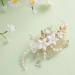 minkissy Flower Hair Side Comb Hair Side Comb Wedding Bride Hairpin Flower Hair Accessory Hair Decoration for Women Ladies - Buy Online on GoSupps.com