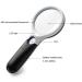 Magnifier Lighted Magnifying Glass Double Light Glass Lens Placed Hand-Held Large Mirror 45 Times Magnifying Glass Old Man Reading Lofty Ambition - Buy Online on GoSupps.com