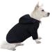 Hualisiji dogs hoodie hoodies for dogs super material elasticity is quite comfortable soft and warm simple on and off (3xl black) 3xl black