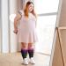 Buy 4 Pairs Oversize Compression Stockings for Women | Colorful Medical Support Socks | Breathable Elastic Nylon Travel & Sports Socks (2XL/3XL/4XL) - Buy Online on GoSupps.com