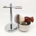 GHQYP Men's Shaving Brush with Stand - Stylish Plastic Razor & Cream Safety Brush - 2.9x6 inches Silver - Perfect for International Shipping - Buy Online on GoSupps.com