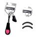 Eyelash Curlers with Comb Professional Makeup Tool with Eyelash Curler Refills Pads Pinch black 3.0