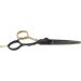 Qukaim Salon Scissors Hair Scissors Stainless Steel 5.5 Inch Hairdressing Scissors for Salon Portable Black Gold Flat Scissors - Buy Online on GoSupps.com