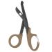 Titanium Bandage Shears Scissors EMT and Trauma Shears Bent Stealth Black Coated for Nurses Students Emergency Room (Brown 19cm) Brown 19cm