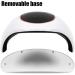 UV Nail Lamp 72W with 54 UV LED Light for Gel Polish | 3 Preset Timers | Auto Sensor Portable LED Nail Lamp - White - Buy Online on GoSupps.com