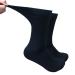 M Magic Sport Diabetic Crew Socks for Men Women  Loose Fitting  Seamless  Non-Binding  Cushioned  Single Pair Large Black