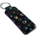 Neoprene Lip Balm Holder Keychain for Women - Dog Paw Design | 2Pcs Chapstick Sleeve Pouch - Buy Online on GoSupps.com