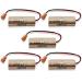 (5 Pack) 3V 2600mAh Non-Rechargeable Battery CR8.LHC 3V Battery for Fuji FDK CR8-LHC Battery with Brown Plug