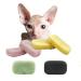 KICLARO Sphinx Hairless Cat Bath Sponge  Natural Konjak Sponge Body Scrubber  Shower Pouf Cleaning Konjak Sponge  Shower Use Sponge (1pcs) Random Color