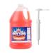 ZippySweets - Snow Cone Syrup - Orange Flavour with Complimentary Pump 1 Gallon Makes Up to 128 Snow Cones - Perfect Shaved Ice Syrup for Deliciously Refreshing Shaved Ice Treats