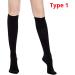 Zmerch Unisex Knee Compression Socks - Varicose Vein Support Stretchy Cooling Black - Buy Online on GoSupps.com