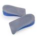 Grips Heel Cups TPR Double-layer Half Pad Men Comfort Walk for Plantar Fasciitis and Heel Blister Prevention Blue