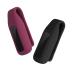kwmobile clip holder compatible with Fitbit Luxe - silicone fitness tracker holder - without tracker Black Bordeaux