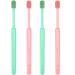 Y-Kelin Soft Bristle Toothbrush 4 Pack | 2-in-1 Cleaning Kit for Adults & Kids | Green & Pink Manual Toothbrush - International Shipping Available - Buy Online on GoSupps.com