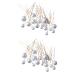 FRCOLOR Set of 36 Pearl Hair Fork Hair Clips for Women Bridal Headpiece for Wedding U Shaped U Shape Hair Pin Wedding Hair Pin Bridesmaid Metal White