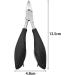 SVAASA Nail Clippers Dead Skin Dirt Remover Podiatry Cut Toenails Claw Stainless Steel Toe Nail Clippers Cuticle Nippers Manicure Pedicure Cutters (Color : Schwarz) - Buy Online on GoSupps.com