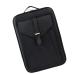 Organisateurs de coupe de cheveux en polyur thane avec plusieurs poches pour ciseaux peignes bouteilles et salon essentiel organisateur professionnel en cuir PU Noir